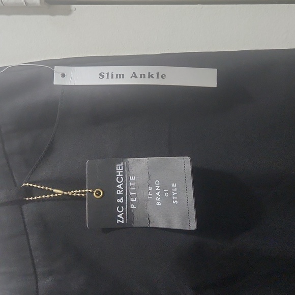 Zac & Rachel Petite Slim Ankle Black Pant NWT 8P - Picture 1 of 14